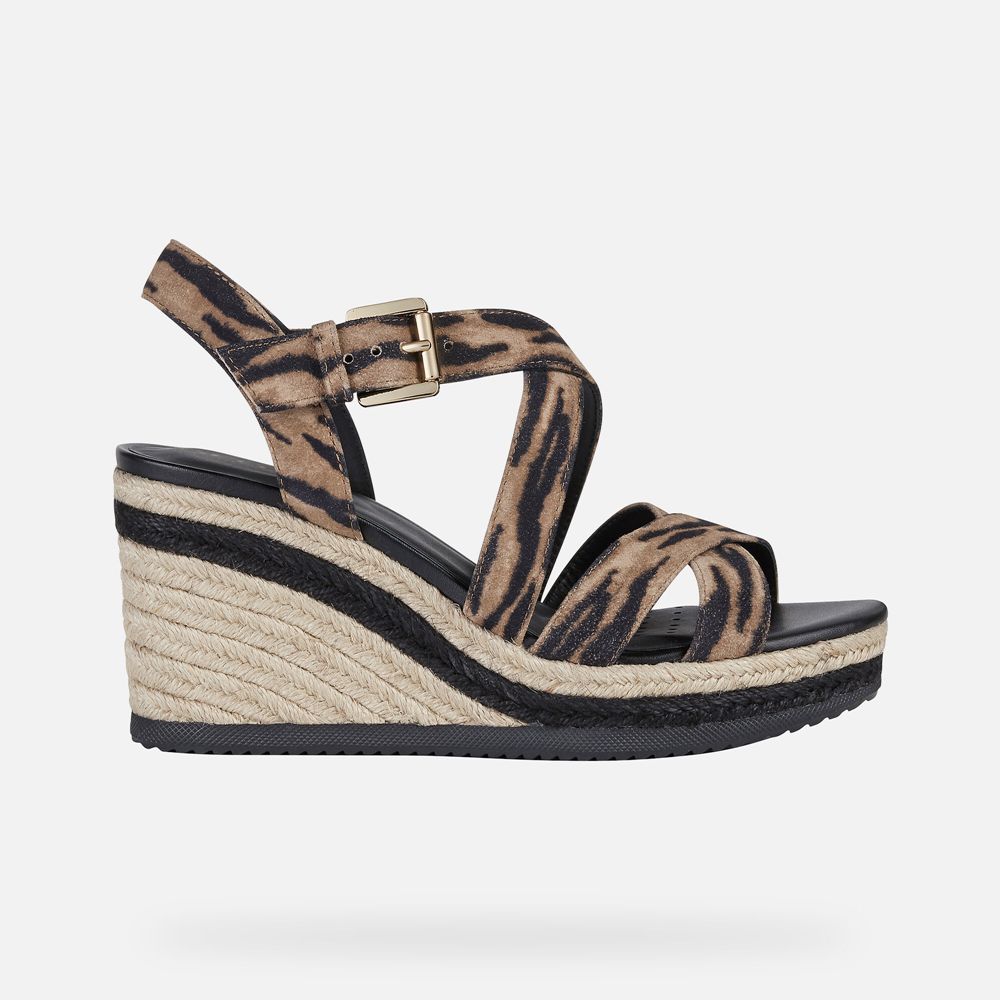 Sandalias Geox Senhora Pretas - Ponza - TJRDK2615